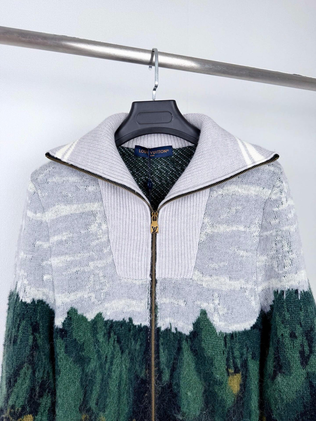 Mohair Landscape Knit Jacket