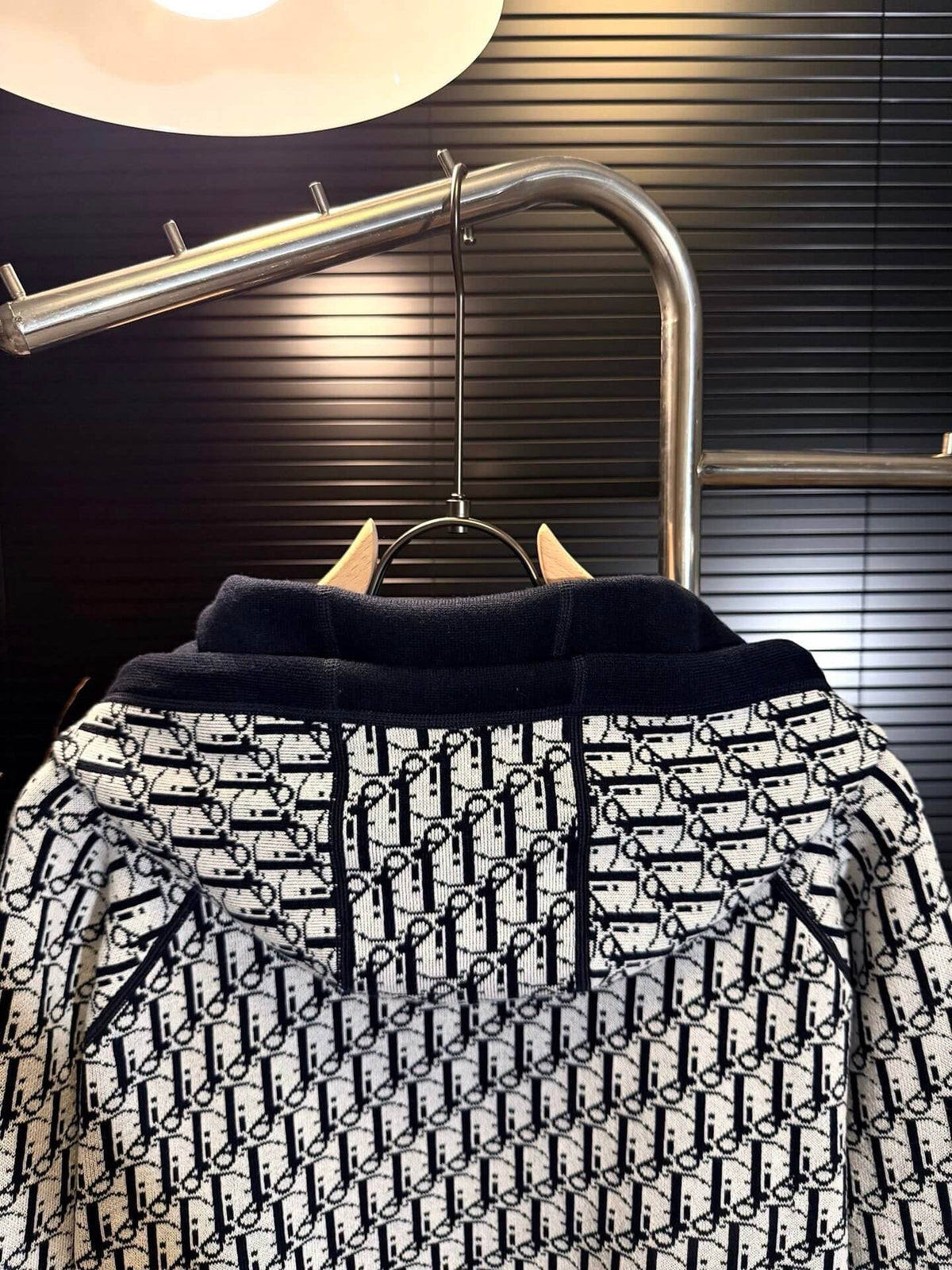 Reversible Vintage Jacquard Cashmere Jacket