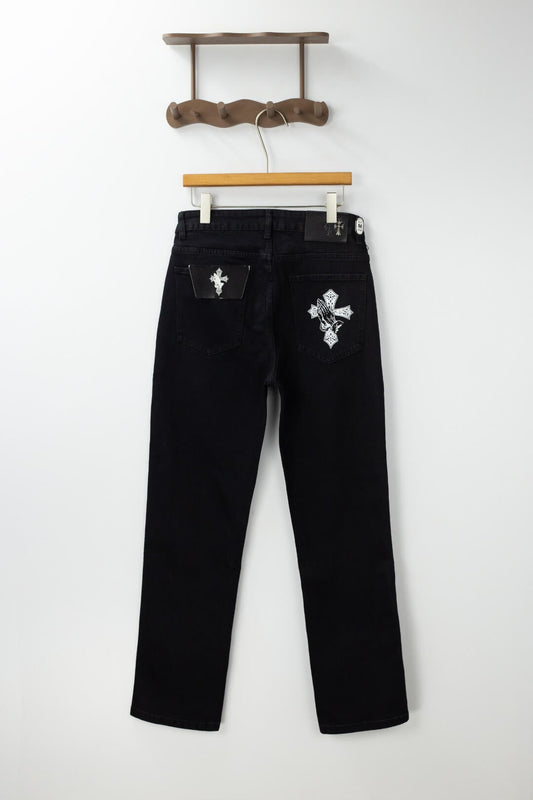 Heavy‑Wash Denim Jeans