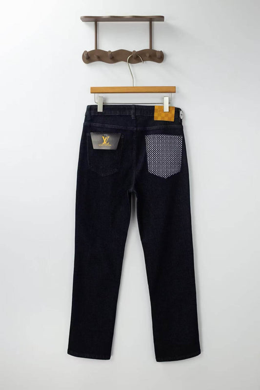 Pocket All‑Over Print Jeans