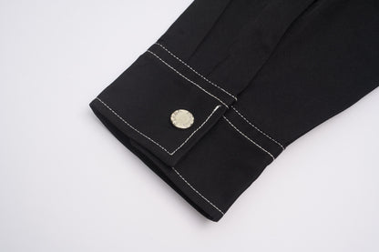 Stitch Detail Shirt Jacket