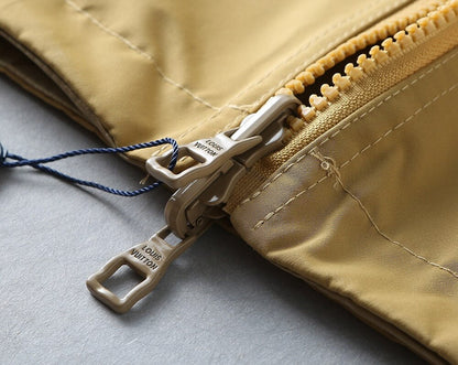 Square Patch Casual Hooded Jacket