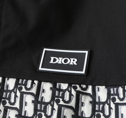 Monogram Spliced Hooded Jacket