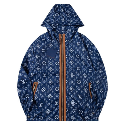 Blue All-Over Print Jacket
