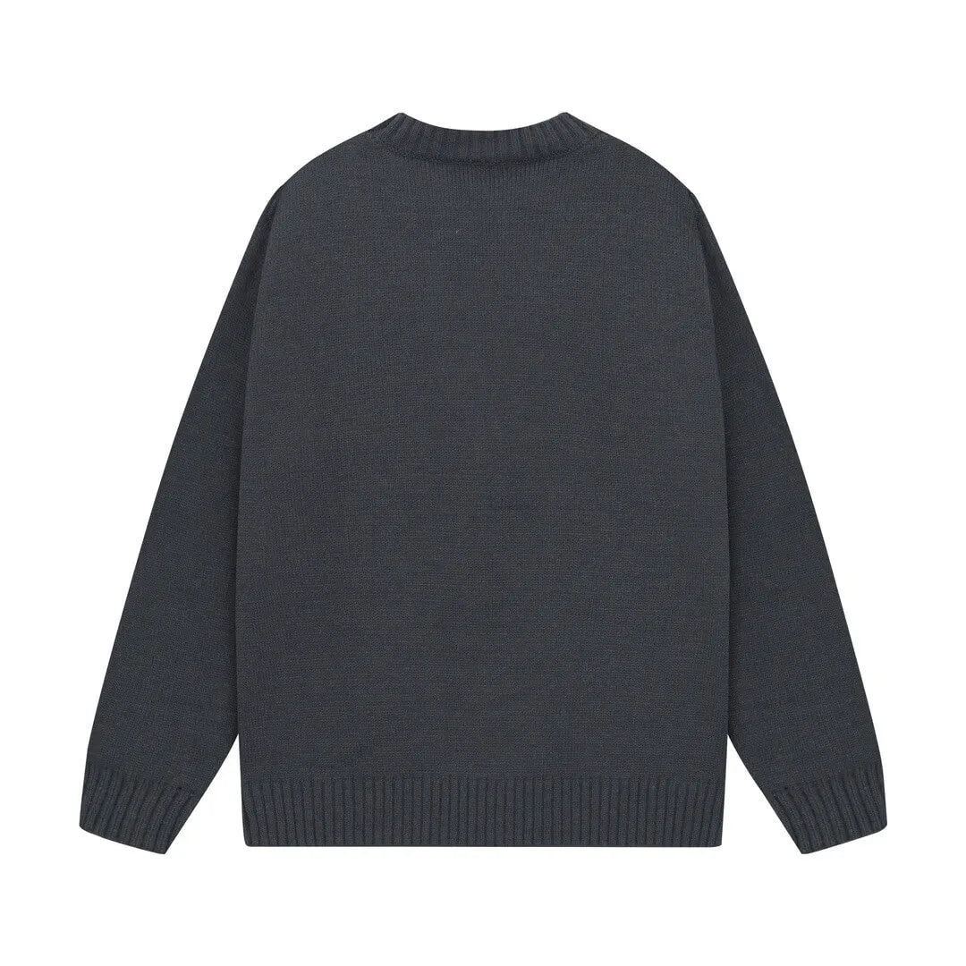 Tone‑on‑Tone Logo Cream Sweater