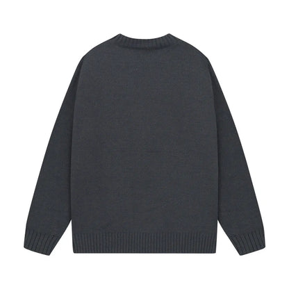 Tone‑on‑Tone Logo Cream Sweater