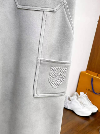 Side Cargo Pocket Embossed Logo Pants
