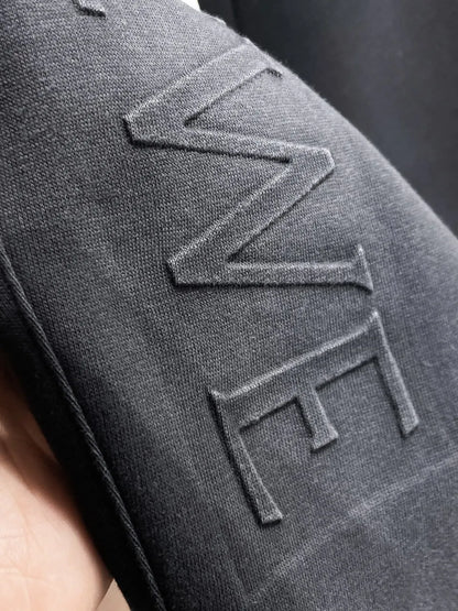 Dual‑Embossed Logo Relaxed Fit Pants