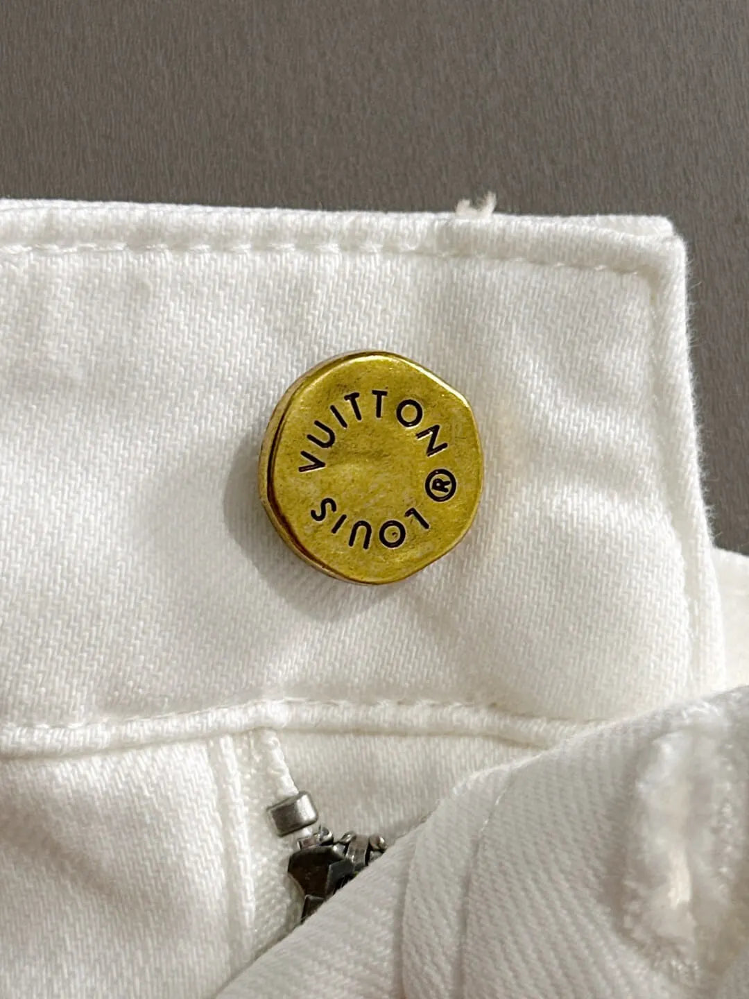 Logo Patch Straight Jeans