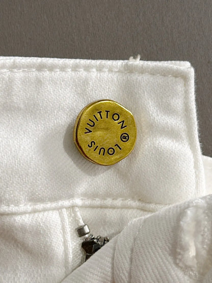 Logo Patch Straight Jeans