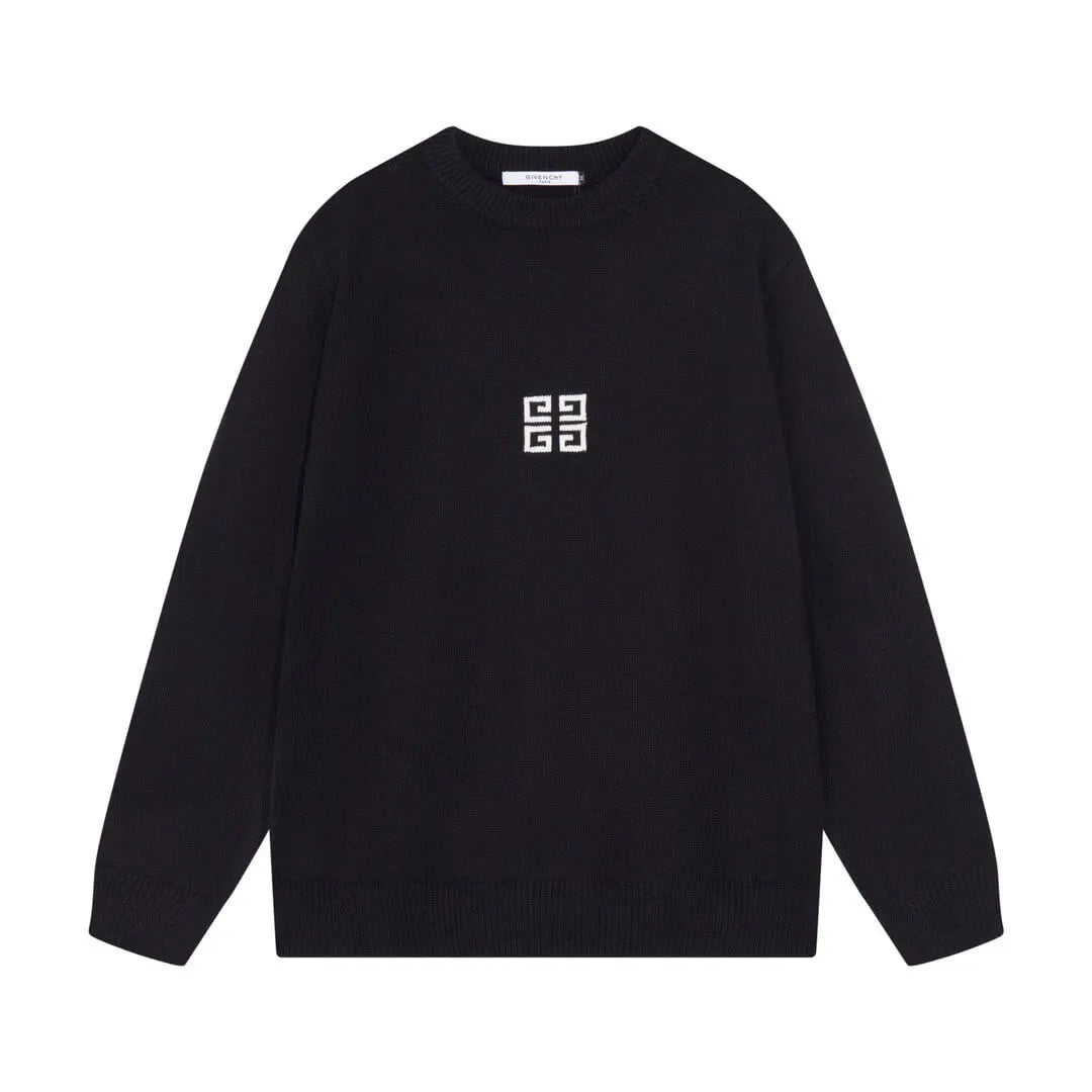 Minimal Square Logo Knit Sweater