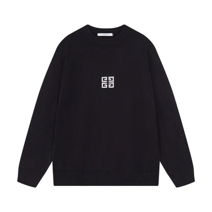 Minimal Square Logo Knit Sweater