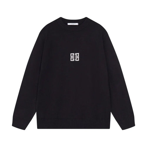 Minimal Square Logo Knit Sweater