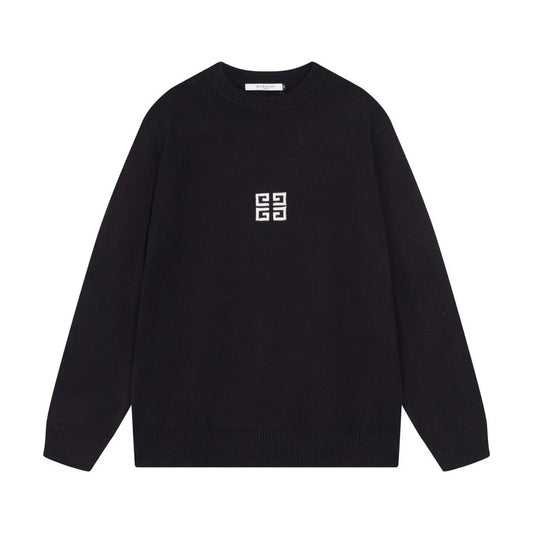Minimal Square Logo Knit Sweater