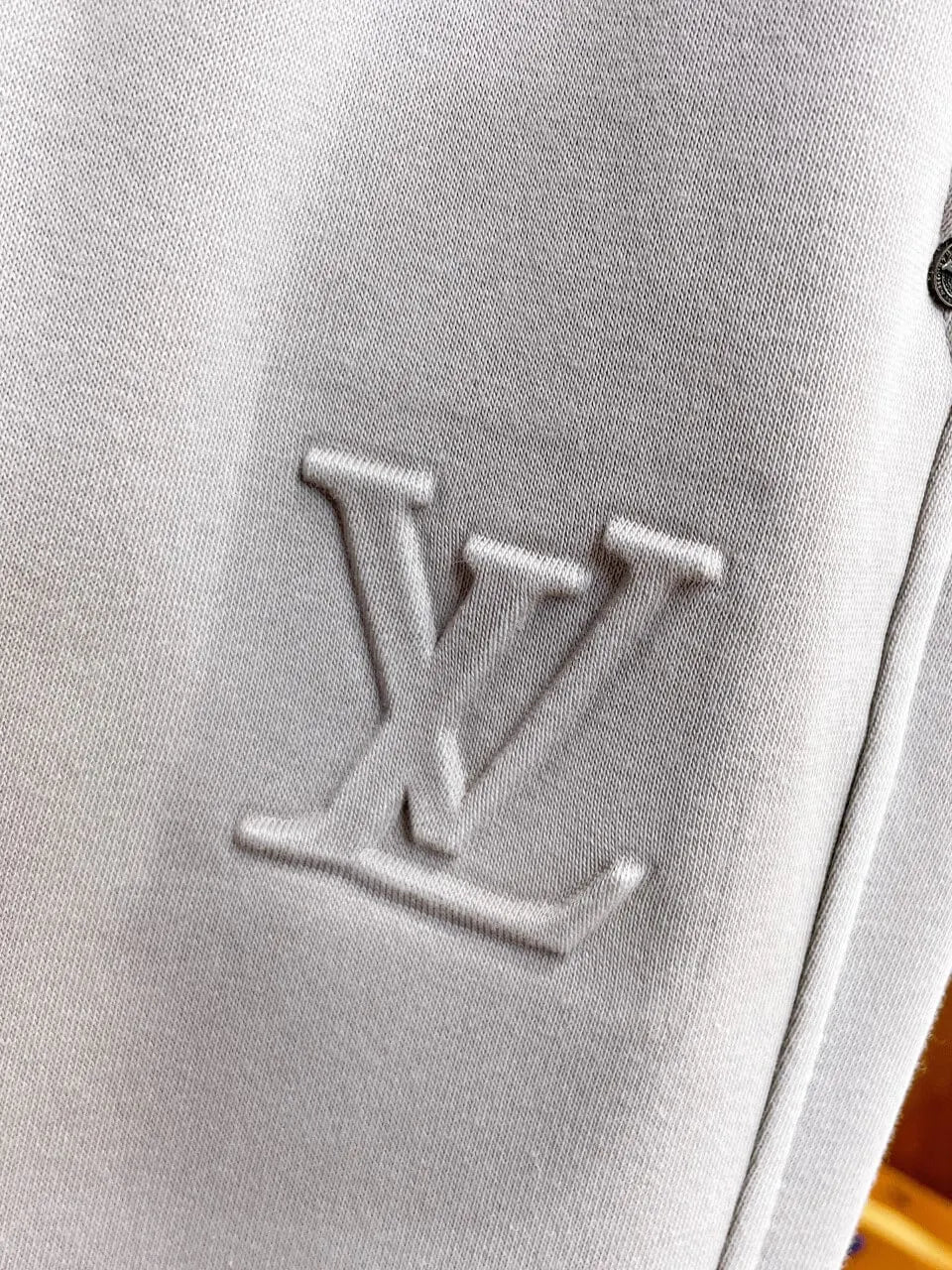 Simple Embossed Logo Straight‑fit Pants