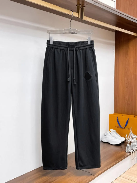 Circular Logo Patch Loose Straight‑leg sweatpants