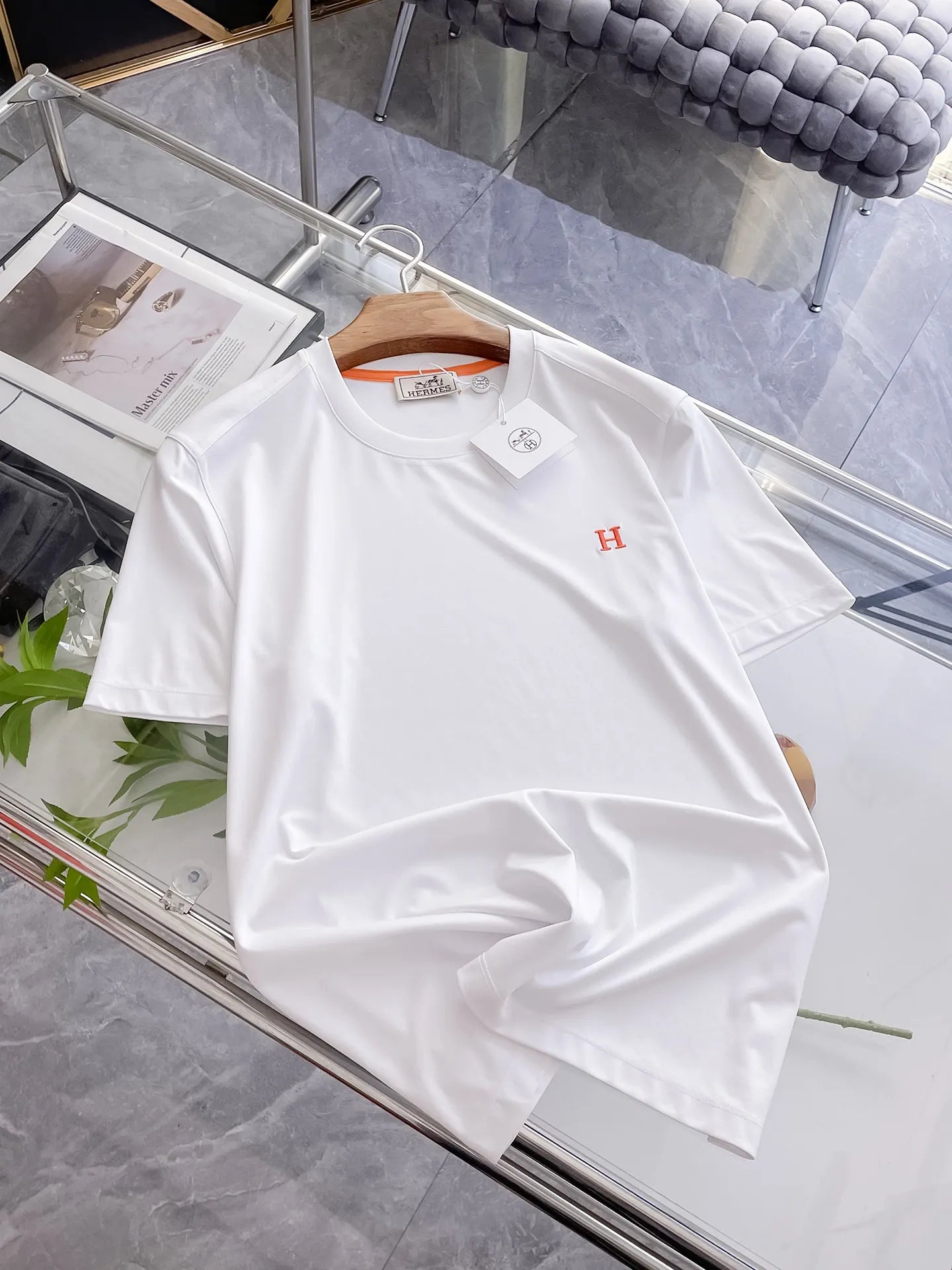 Hermès Embroidered T‑shirt
