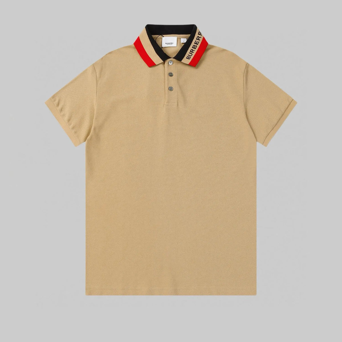 Striped Letter Polo Shirt