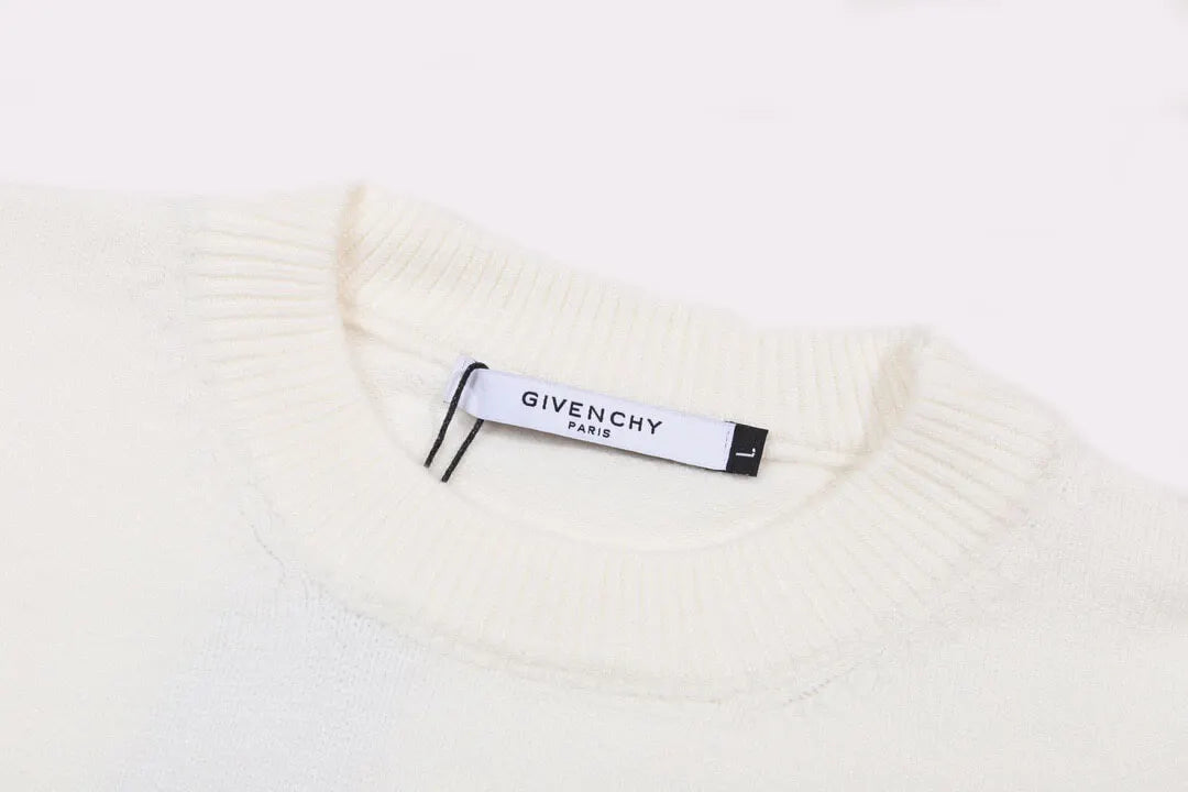 Minimal Square Logo Knit Sweater