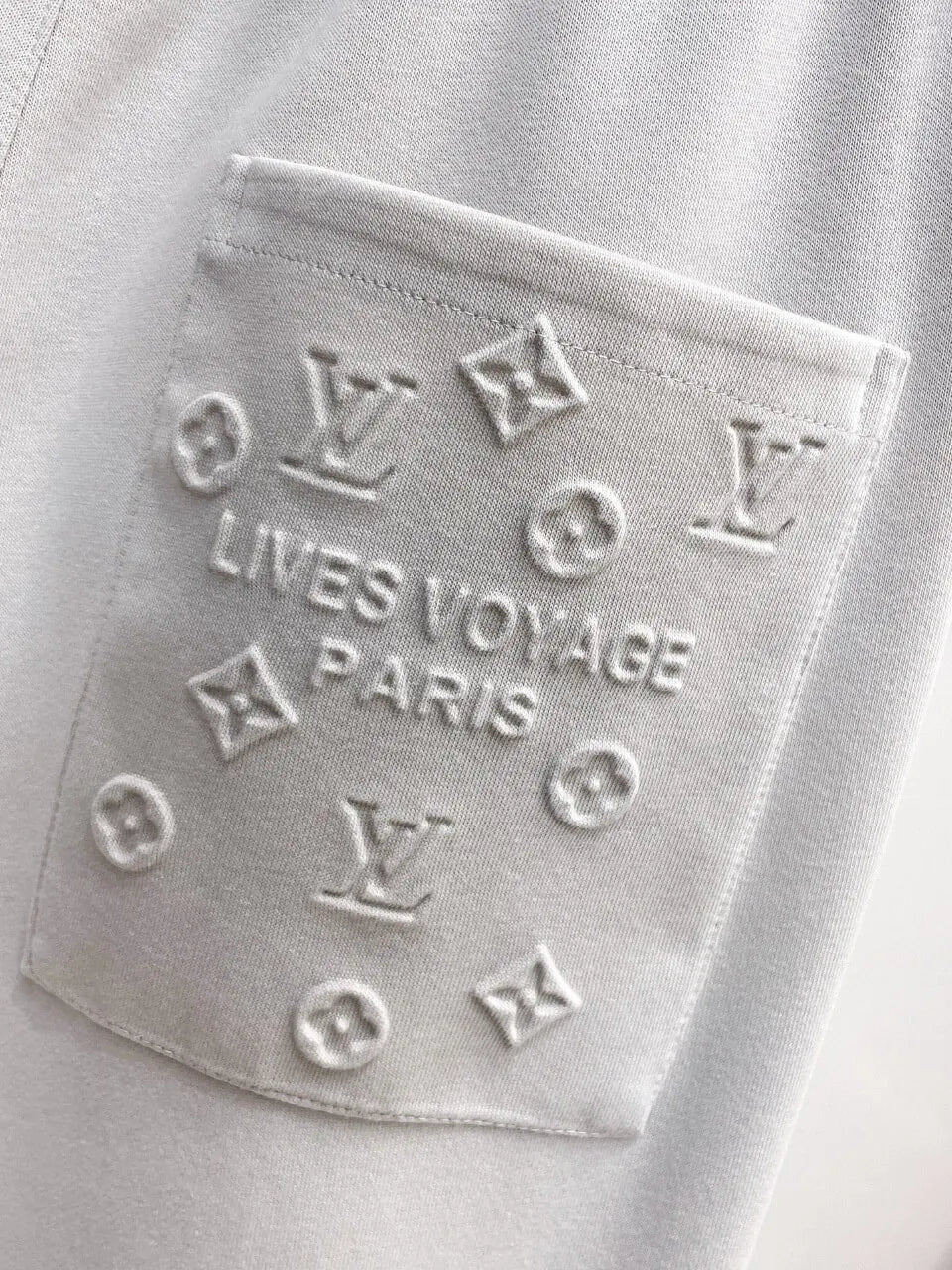 Simple Embossed Logo Straight‑fit Pants