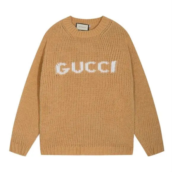 Letter Logo Chunky Knit Sweater