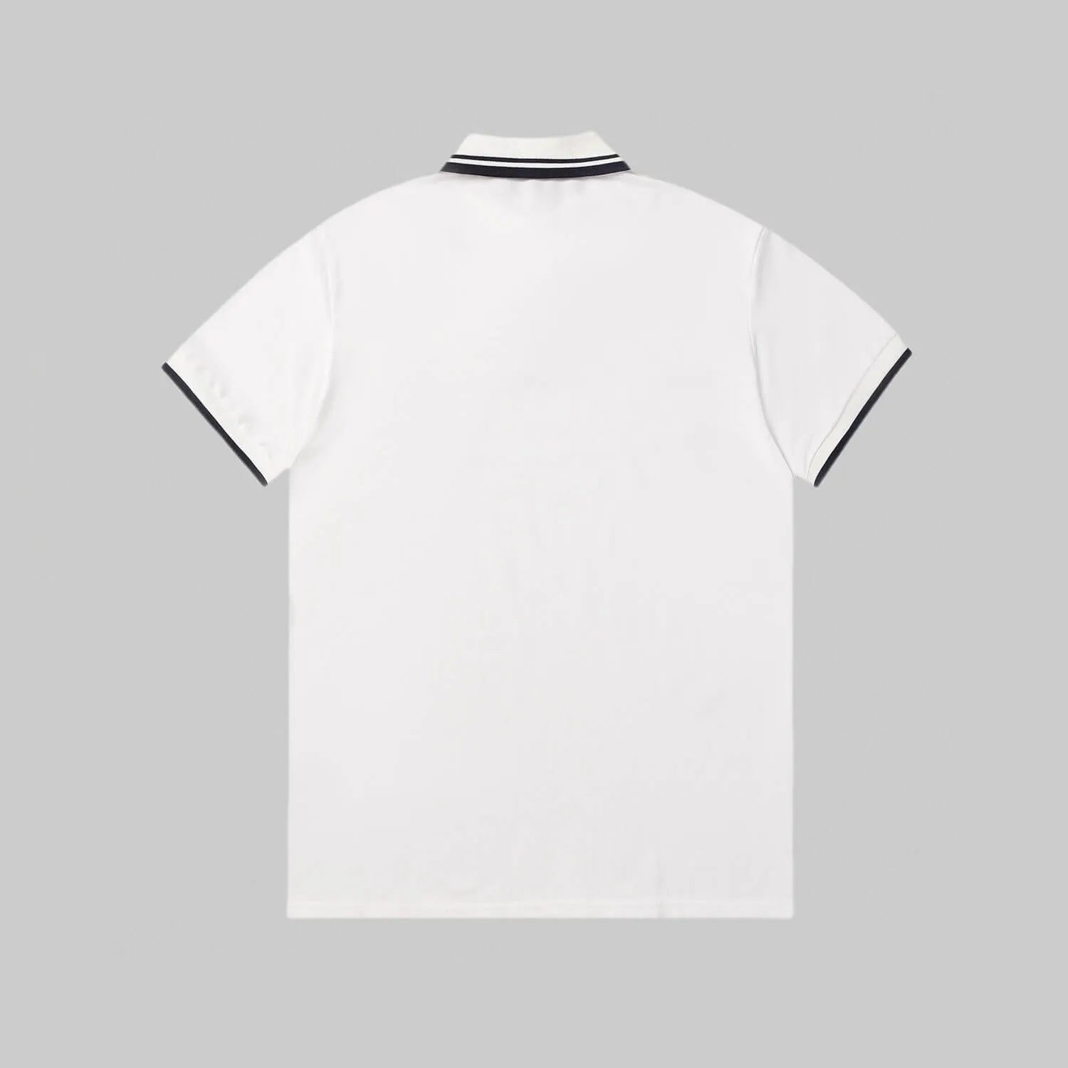 Dual‑Eye Gaze‑Motif Embroidered Polo Shirt