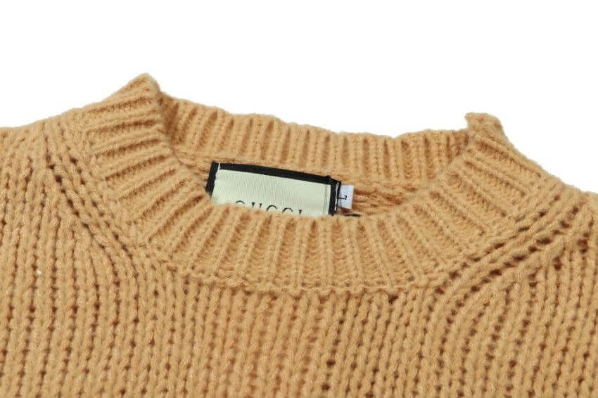 Letter Logo Chunky Knit Sweater