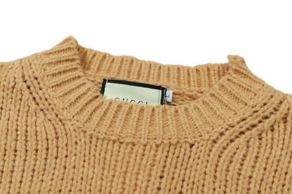 Letter Logo Chunky Knit Sweater