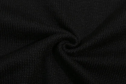 Chest Logo Black Crewneck Sweater