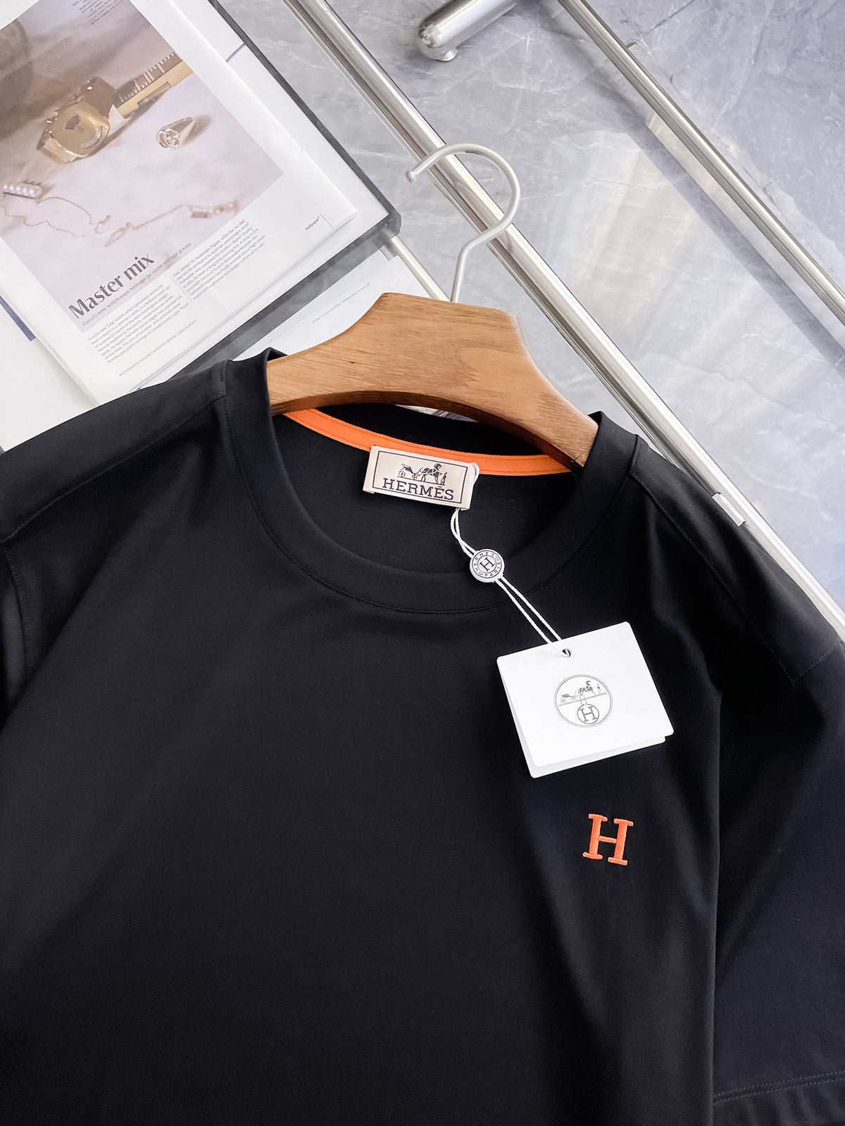 Hermès Embroidered T‑shirt