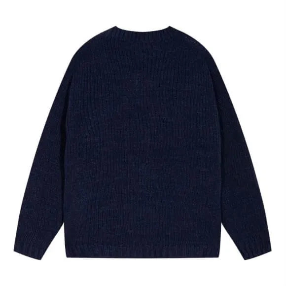 Letter Logo Chunky Knit Sweater