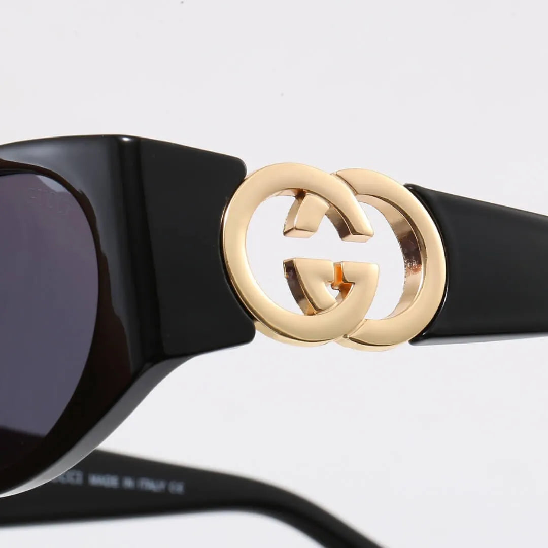 Oval Interlocking  Logo Sunglasses