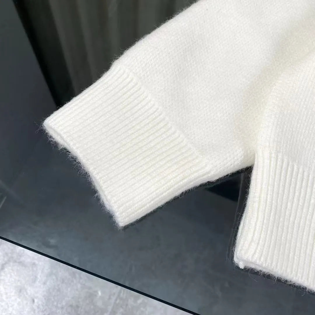 Louis Vuitton.Classic Jacquard Knit Wool Sweater