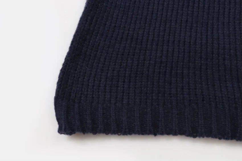 Letter Logo Chunky Knit Sweater