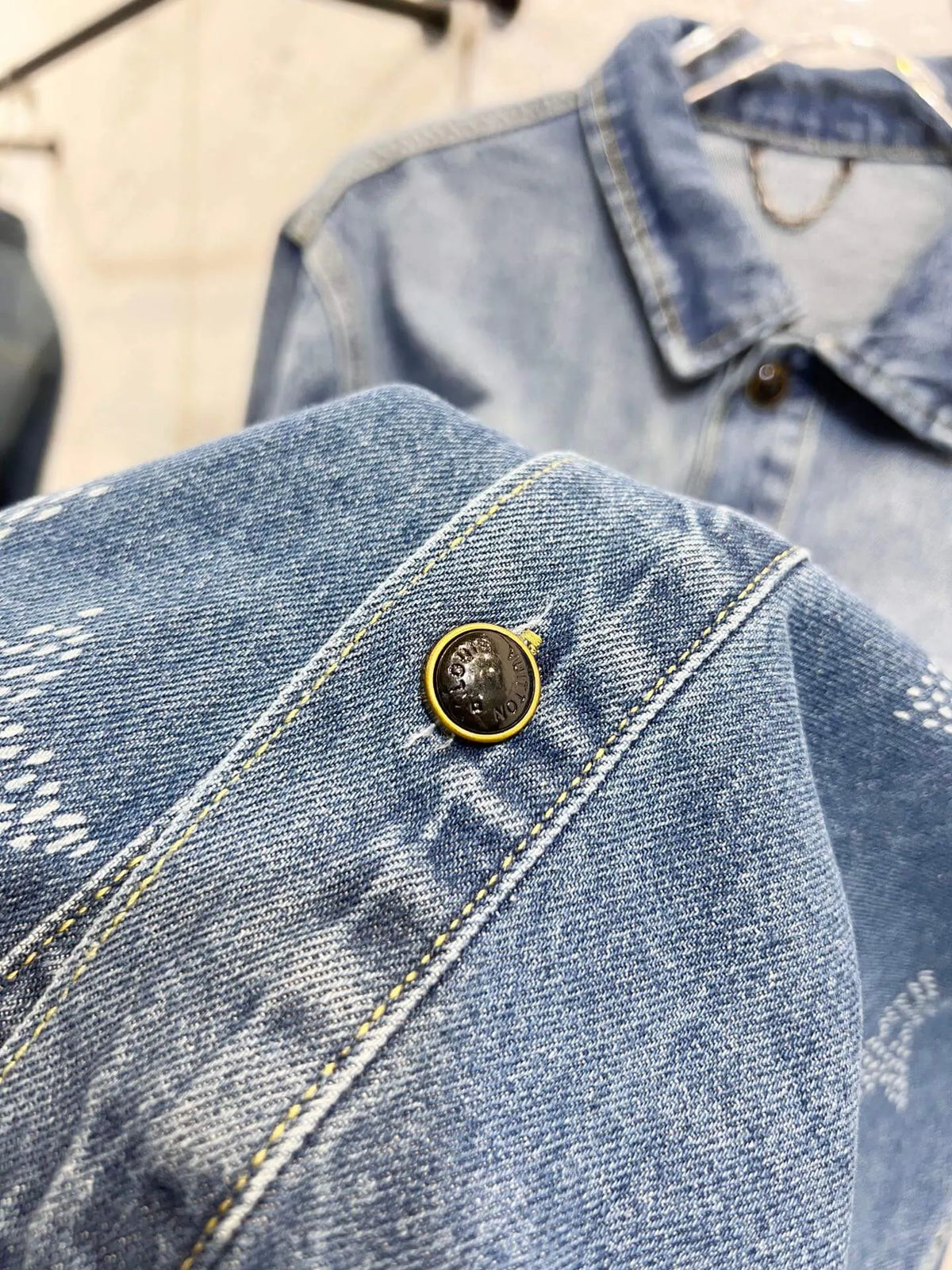 Denim Lapel Single Jacket