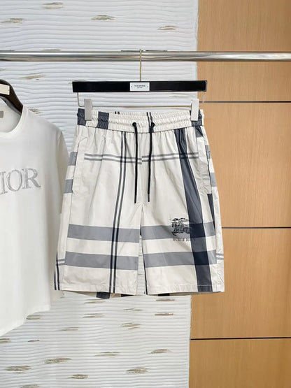 Classic Plaid Logo Printed Shorts