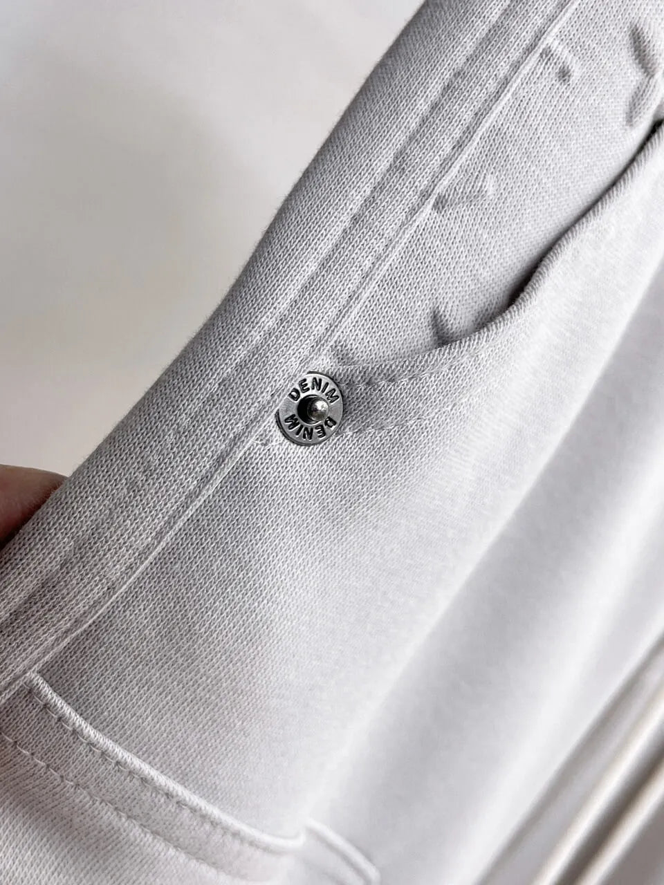 Debossed Logo Seam Stitching Pants
