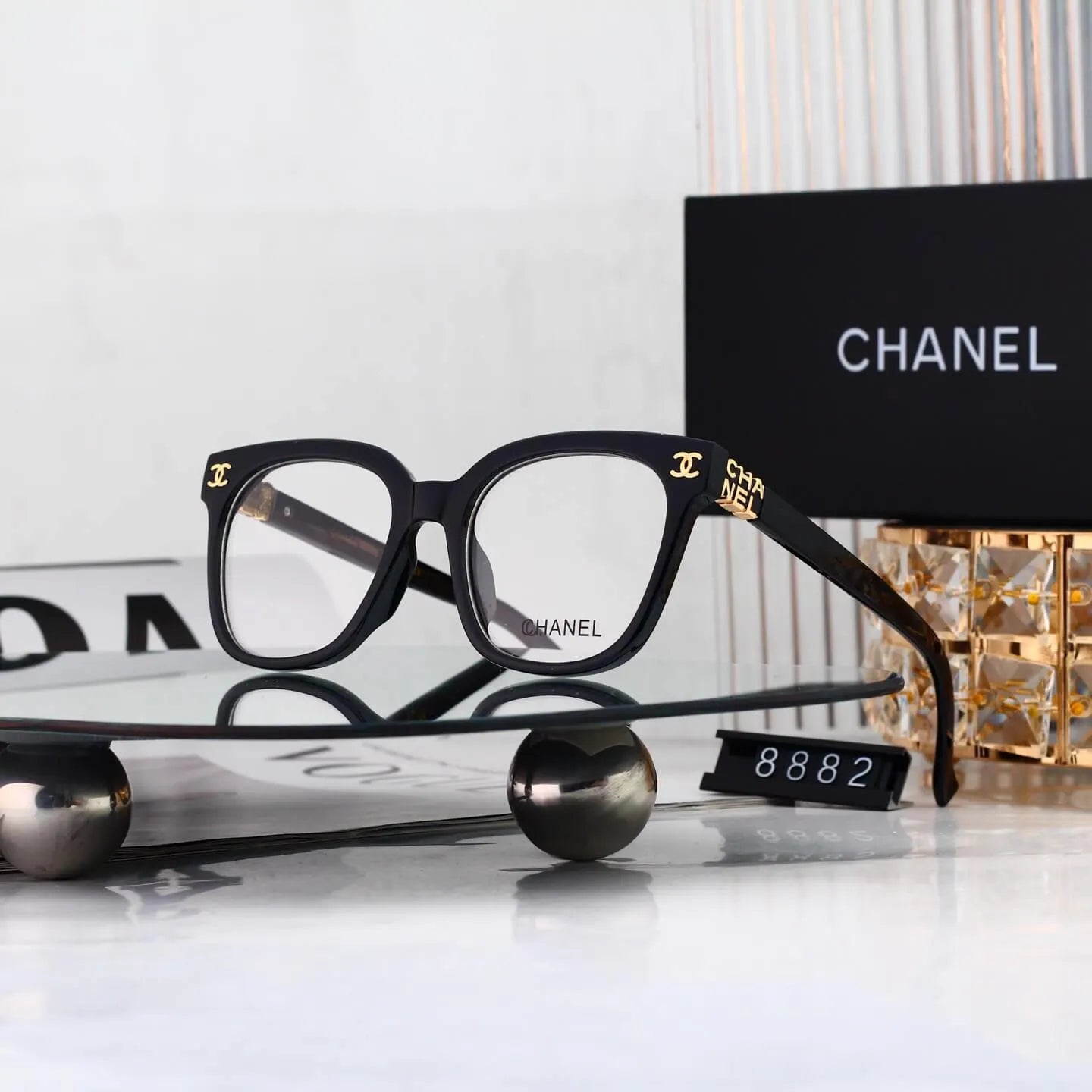 Logo Literary Square Sunglasses