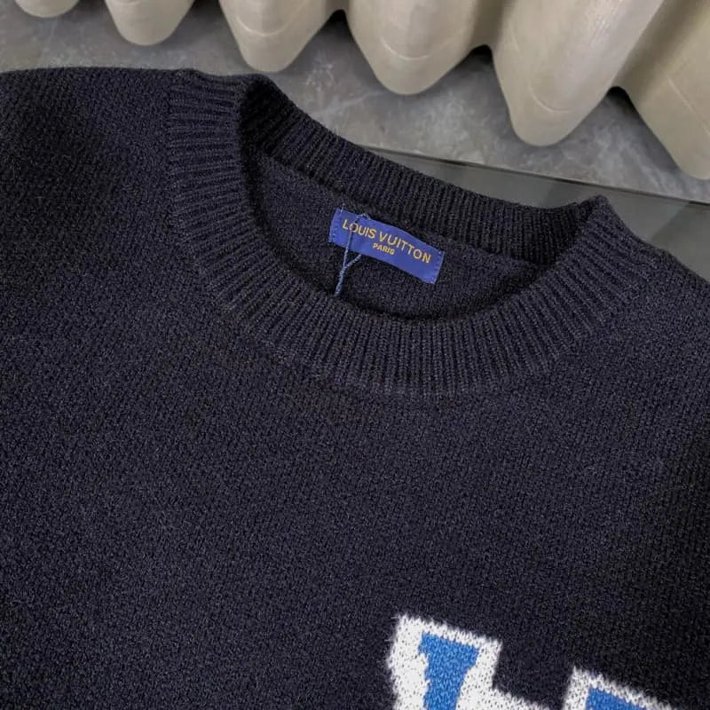 Louis Vuitton.Classic Jacquard Knit Wool Sweater