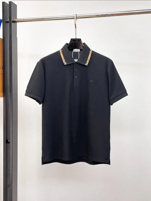 Vintage Striped Collared Polo Shirt