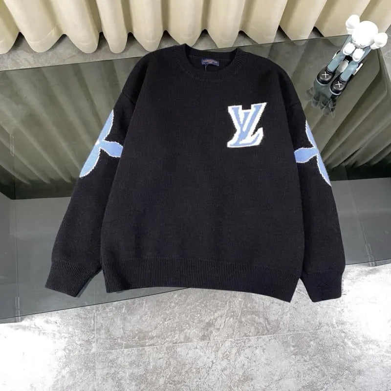 Louis Vuitton.Classic Jacquard Knit Wool Sweater